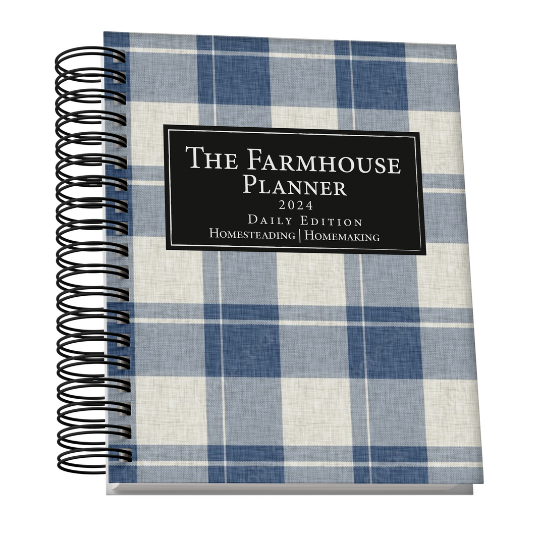 The Farmhouse Planner 2024 - Daily Edition- Blue Linen