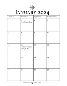 The Farmhouse Planner 2024 - Daily Edition - Old Barnwood